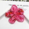 Flores de Tela Dulces y Brillantes con Estampado de Cerezas para Accesorios de Cabello Hechos a Mano, Fundas de Teléfono, Ropa, Zapatos, Sombreros y Accesorios Decorativos