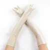 Luvas de Spandex Femininas de Verão com Proteção Solar Estendida Finas de Performance Etiqueta Elásticas Respiráveis Mitenes Luvas para Ciclismo e Direção