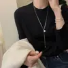 Collar Xiaoxiang de Perlas Deslizables Largo para Mujer 2023 Nicho de Alta Gama Temperamento de Socialité Más Fácil de Combinar Cadena para Suéter