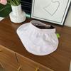 Celebridad de Internet Coreana Sombrero de Sol Transpirable Sombrero de Copa Vacía Sombrero de Sol de Pegamento Negro Sombrero de Sol Anti-UV de Verano para Mujer Plegable