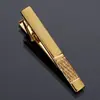 Direto da fábrica ouro masculino formal de negócios gravata curta clipe simples moda gravata clipe de ferro 5cm