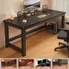 Escritorio de Computadora para Dormitorio, Escritorio para Estudio en Casa, Escritorio Sencillo de Sobremesa para Vivienda de Alquiler, Escritorio de Oficina Rectangular Moderno Minimalista