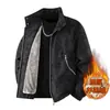 M-8XL/Tallas Grandes (Adecuado para 100-300 jin) Chaqueta Gruesa para Hombre con Forro Polar Abrigo de Algodón para Hombre Casual Americano Moderno