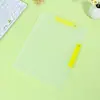 Clip de Papel para Prueba de Varilla Doble A3A4 Transparente Colorido Almacenamiento Estudiante Archivo Información Clasificación de Archivos Apertura Lateral Clip Giratorio