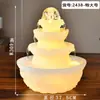 Fuente de Agua de Bola de Cristal con Bolas Giratorias, Adorno de Agua Corriente, Fuente de Agua Circulante Pequeña, Regalo de Inauguración de Lujo Ligero