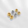 Cuentas de oro real de 18k con agujero pasante color oro con cuentas al por mayor hechas a mano para collar pulsera cuentas sueltas cuentas doradas