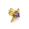 Pendientes de Zirconia con Punta de Cruz Estilo Japonés y Coreano Ins Súper Geniales Hip Hop para Hombres y Mujeres de Moda Pendientes de Acero de Titanio Fundido
