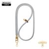Cordão Original para Celular Longo 8mm Mosquetão de Montanhismo Transversal Ajustável Outdoor Elegante Dourado Escalada Corda Trançada