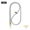 Cordón de alta gama original para teléfono móvil de 8 MM resistente para colgar en el cuello ajustable para exteriores anti-pérdida cuerda trenzada para muñeca dorada