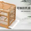 Jaula para pájaros con cajones, jaula cuadrada de plástico, jaula para loros, villa de lujo, especial para mirlos, cría de peonías, jaula ornamental para el hogar