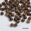 Castaña Frita con Azúcar 10 Otoño e Invierno Gradiente Vintage Cuentas Redondas con Cuentas Material para Pulsera Collar de Joyería Hecha a Mano DIY