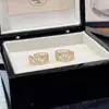 Brincos de Nariz de Porco de Zircônia Super Brilhantes, Estilo de Nicho de Alta Qualidade, Presilhas de Orelha Simples e Versáteis, Luxo Leve, Brincos Exquisitos e Elegantes