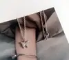 Colar Borboleta Cravejado de Diamantes de Camada Dupla 2026 Nova Tendência Primavera/Verão Gargantilha para Mulheres Estilo Minimalista Versátil Ins Coreano Corrente para Clavícula