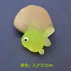 Japón Taiwán popular peces pesca juguetes pegamento suave pez dorado ojos grandes caricatura mini pez dorado fábrica venta al por mayor