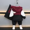 Chaqueta de primavera para niño 2025, nueva ropa de estilo occidental para niños, sudadera con capucha para primavera y otoño para bebés.