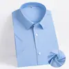 Camisa de manga corta protectora del sol para hombre de verano, camisa blanca de vestir, ropa de trabajo para hombre, camisa casual de manga corta para hombre