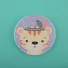 Set de serie de tierra de diatomeas de posavasos redondos y cuadrados, alfombrillas absorbentes y termoaislantes con patrón de animales y plantas estilo japonés