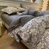 Suave y pegajoso, buena calidad, cáñamo original, estilo de botón retro, juego de cuatro piezas, juego de tres piezas para dormitorio de estudiante, sábana, sábana ajustable, venta al por mayor de ropa de cama