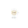 Bikini traje de baño ropa interior sujetador accesorios decoraciones ajustable ovalado metal hueco agujero conexión pecho hebilla