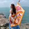 Chal delgado de verano caliente con patrón de flores multicolor Protección solar Bufanda máscara chal Ropa de protección solar de verano para mujer Venta al por mayor