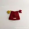 Chapéu infantil à prova de vento e quente para outono e inverno, gorro de tricô, espessado, unissex, cobre-orelhas, chapéu de lã para bebês e crianças pequenas