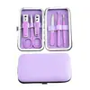 Set de Cortauñas de Colores Brillantes Transfronterizo Regalo Promocional Set de 6 Piezas de Herramientas de Manicura con Logo Impreso Set de Manicura