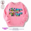 Sudadera de Jardín de Infancia Ropa de Jardín Algodón Estilo Otoño e Invierno Unisex para Niños Manga Larga Forro Polar Estampado Superior Estilo Moderno