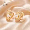 Xuping Brazaletes Rusos Transfronterizos para Oreja, Aros Color Oro de 18K con Incrustaciones de Diamantes, Joyería de Lujo Ligero de Alta Gama al por Mayor para Mujeres
