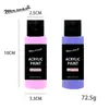 Conjunto de Tintas Acrílicas 60ml 50 Cores Transfronteiriço Tinta Profissional para Pintura Artística Tinta à Prova d'Água para Pintura de Parede