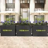 Caixa de Flores Externa de Aço Inoxidável Venda Comunitária Parque Ponto Turístico Municipal Caixa de Plantio de Rua Divisória Externa Calha para Flores
