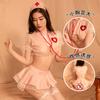Lencería sexy fugas de senos sexy uniforme de enfermera juego de rol uniforme de cadera hueco tentación femenina libre de pasión deseo puro