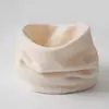 Bufanda de forro polar con cuello alto de doble capa de temperatura constante para niños, también apta para adultos, estilo de dos piezas falsas, otoño e invierno