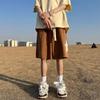 Pantalones cortos de verano para hombre, nuevos pantalones holgados de estilo americano vintage de cinco puntos, pantalones deportivos casuales de marca de moda para adolescentes