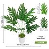 Planta verde carey bambú simulación cabeza pequeña modelado anémona suelta planta de viaje plátano decoración interior paquete de plantas adornos al por mayor