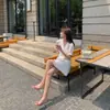 Sandalias Transparentes para Usar en Verano, Nuevo Estilo Verano 2025, Pantuflas de Tacón Grueso, Zapatos de Tacón Alto de Cristal, Sandalias Talla Grande 41 a 43 para Mujer