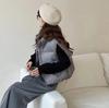 Colete de Penas de Pato Branco Estilo Coreano para Mulheres Moda Inverno 2026 Gola Alta Solto Emagrecedor Quente Peça de Roupa Exterior