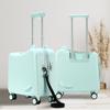 Crianças Podem Montar na Mala, Mala de Mão Pequena, Mala com Rodinhas Mini, 20 Polegadas, 18 Polegadas, Ultraleve, Mala de Viagem Montável com Senha