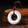 Pingente de fivela de paz corajosa em prata de lei 999, pingente de colar da moda para homens e mulheres, acessórios sólidos