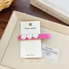 Pinza de pato con forma de corazón dulce de verano estilo coreano, pinza BB hueca suave y simple, pinza para flequillo, pinza lateral, accesorio para el cabello para mujer