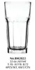 Vaso de vidrio Vaso de agua Vaso octogonal Vaso Colin espesado Vaso Gibraltar de restaurante Vaso de jugo de leche Vaso de Coca-Cola