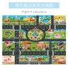 Comercio Exterior Transfronterizo Juguete para Niños Estacionamiento Vista de Mapa Inglés Puro Jugar en Casa Tráfico Juego de Coches Almohadilla