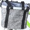 Cesta para Bicicleta de Montanha Cesta Dianteira Cesta Dobrável Liga de Alumínio Lona Dobrável Bicicleta Cesta de Tecido Azul Instalação da Bicicleta