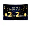 Tela de fondo Feliz Año Nuevo 2027 Tela colgante temática de Año Nuevo Europeo y Americano Pancarta de celebración de festival