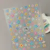 Adesivos de Unha Margarida Branca 5D Em relevo Estéreo Margarida Fresca Adesivos de Unha DIY Acessórios Estilo Ca