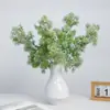 Grama Peluda Artificial de 3 Hastes Flor Falsa Planta Verde Decoração de Casa Casamento Enfeites Flor de Simulação Produtos Acabados de Alta Qualidade Atacado