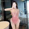 Ropa Interior Sexy de Conejito Caliente para Mujer Espalda Descubierta Tentación Dulce Moño Chica Conejito Traje 8282
