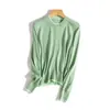 [Lavable a máquina] 26 Novedades de principios de primavera 48 unidades Mezcla de lana Bloques de color Cardigan de punto de imitación de dos piezas Cuello redondo Chaqueta estilizada