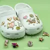 Amuletos Metálicos para Zapatos Más Vendidos Transfronterizos, Decoraciones Desmontables para Zapatos, Accesorios para Pulseras y Accesorios para Zapatos de Madera