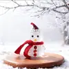 Zibo Vidrio Hecho a Mano Árbol de Navidad Muñeco de Nieve Adornos de Vidrio Regalos Creativos de Navidad Decoración de Escritorio Accesorios para Coche