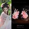Acessório de cabeça Hanfu joia feminina grampo de cabelo acessório de cabelo de traje antigo grampo de cabelo estilo antigo grampo de cabelo com borla traje de fada feito à mão